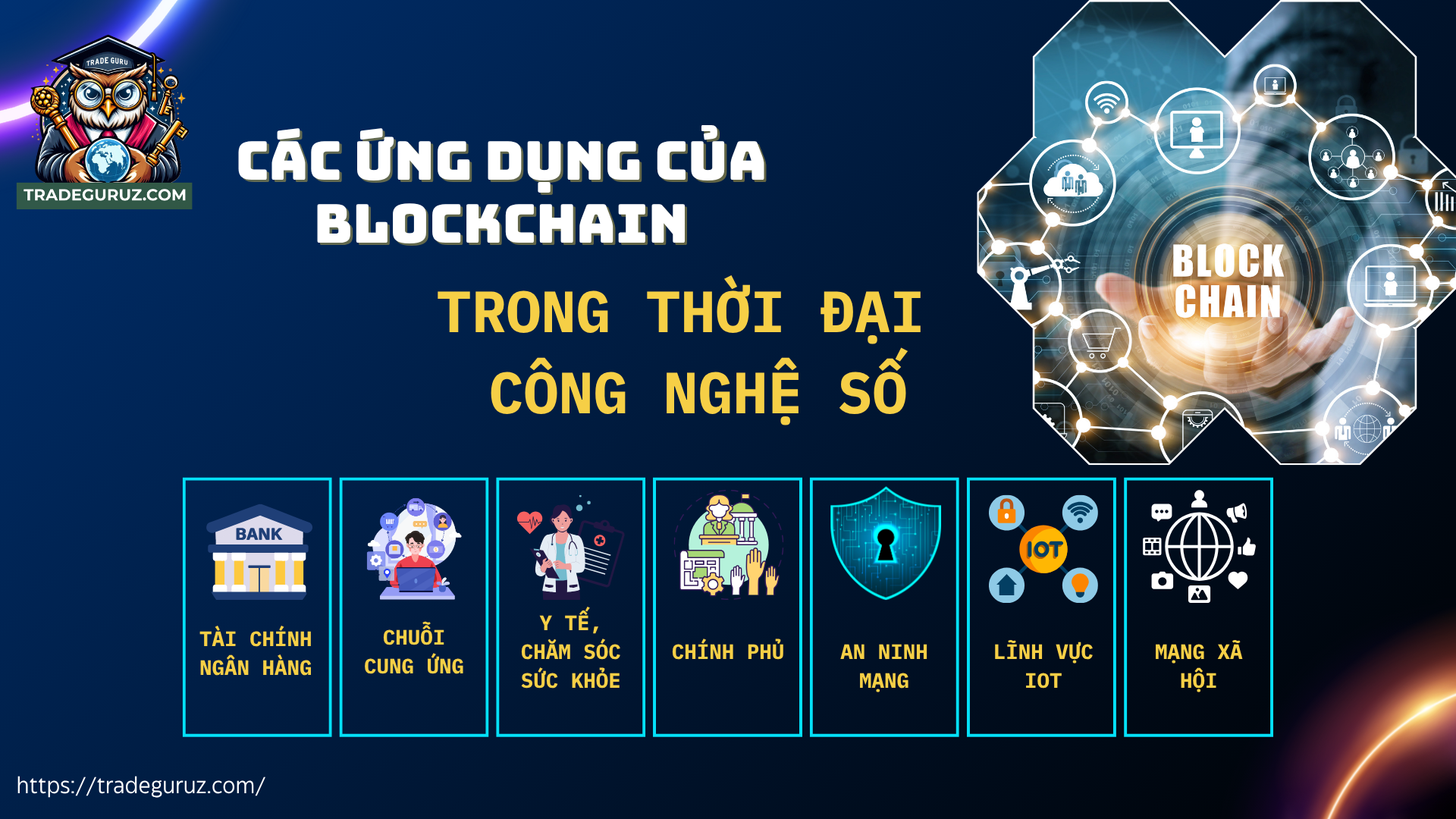 Công nghệ blockchain được ứng dụng trong nhiều lĩnh vực